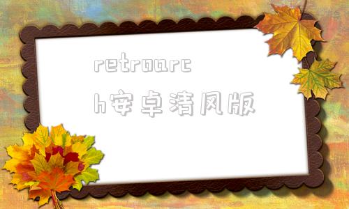 retroarch安卓清风版pc全能模拟器retroarch官网中文